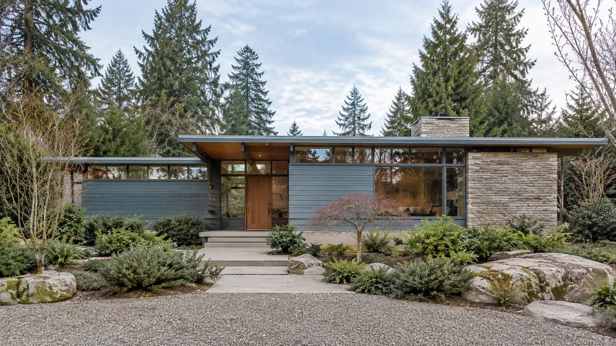 AI-generated fictional home illustration for financing in Washington; not the financed property