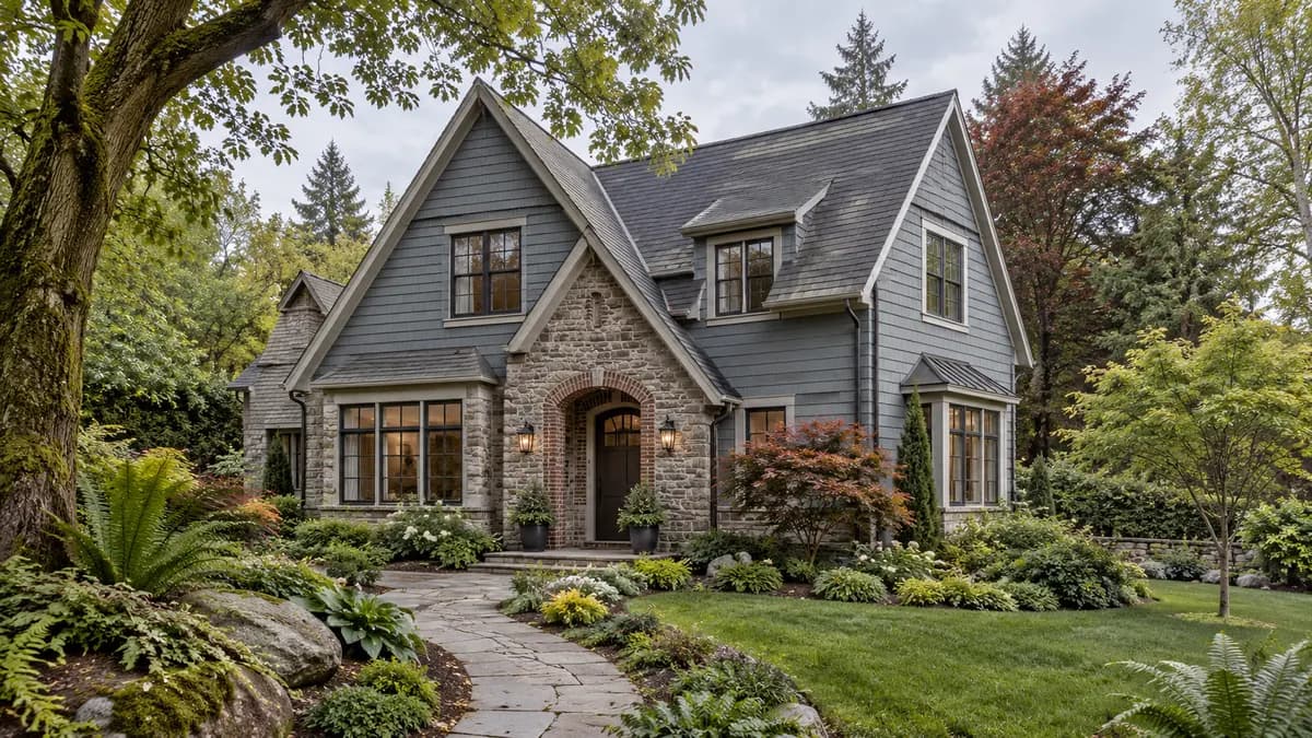 AI-generated fictional home illustration for financing in Oregon; not the financed property