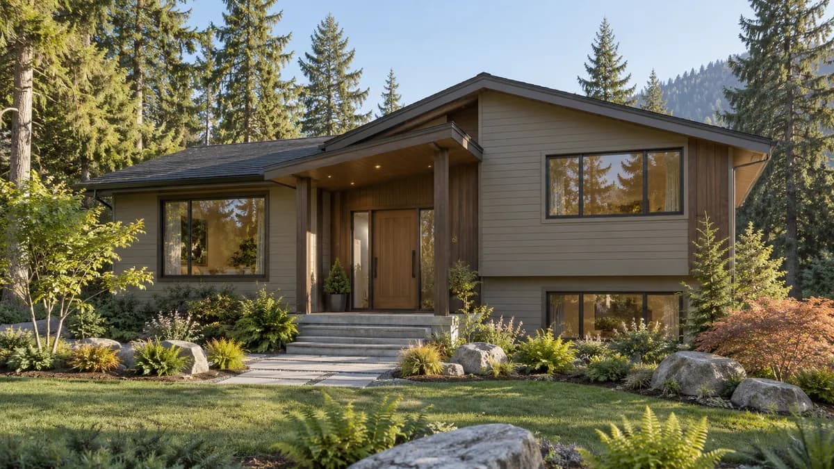 AI-generated fictional home illustration for financing in Washington; not the financed property