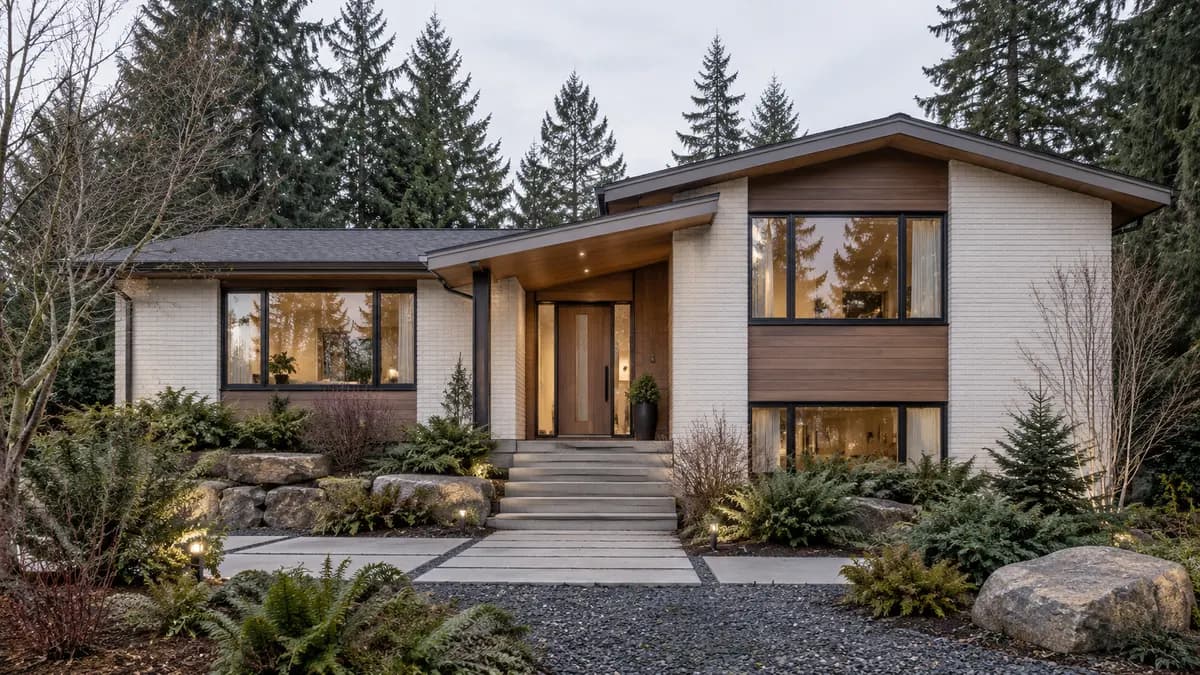 AI-generated fictional home illustration for financing in Washington; not the financed property