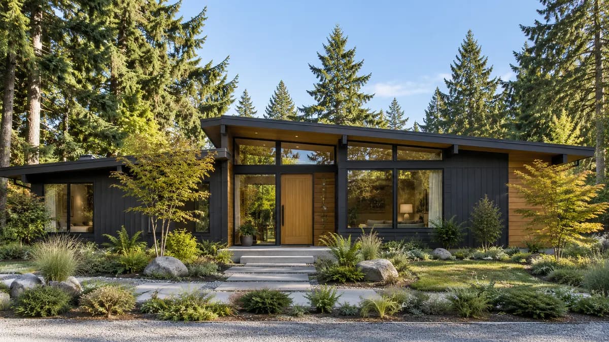 AI-generated fictional home illustration for financing in Washington; not the financed property