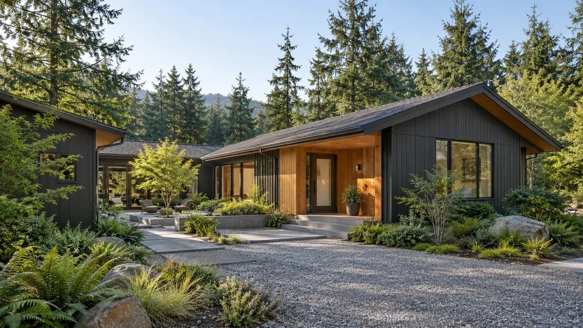 AI-generated fictional home illustration for financing in Washington; not the financed property